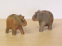 *  SOAPSTONE  ELEPHANT  HOLDS  UP  TO  FOUR  11 INCH  INCENSE  STICKS  AND  ONE  1 INCH  INCENSE  CONE  AT  ONE  TIME  !!!!