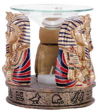 *  YOU  WANT  FANCY  ?  WELL  HERE  IS  A  FANCY  THREE  SPHINXES  FRAGRANCE  OIL  WARMER  YOU  WILL  JUST  HAVE  TO  HAVE  !