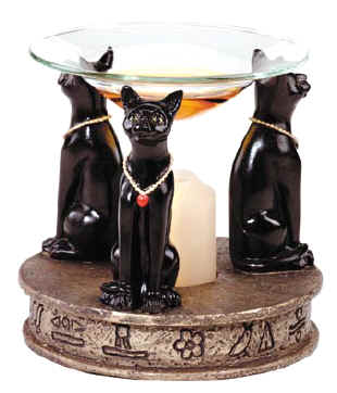 *  YOU  WANT  FANCY  ?  WELL  HERE  IS  A  FANCY  EGYPTIAN
TEMPLE   CATS  FRAGRANCE  OIL  WARMER  YOU  WILL  JUST  HAVE  TO  HAVE  !!!!